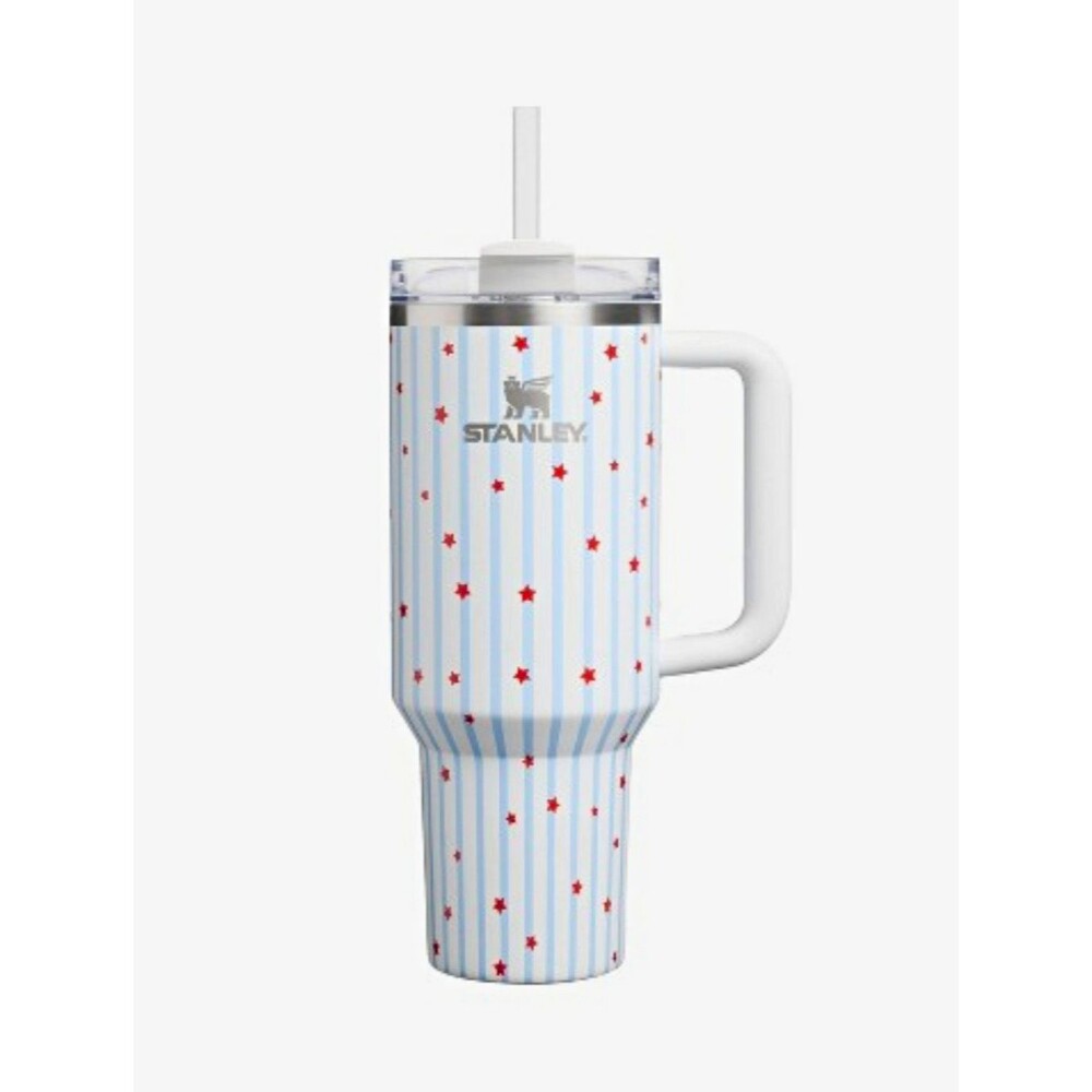 Stanley 40 oz Stainless Steel H2.0FlowState Quencher Tumbler Blue Starry Stripes